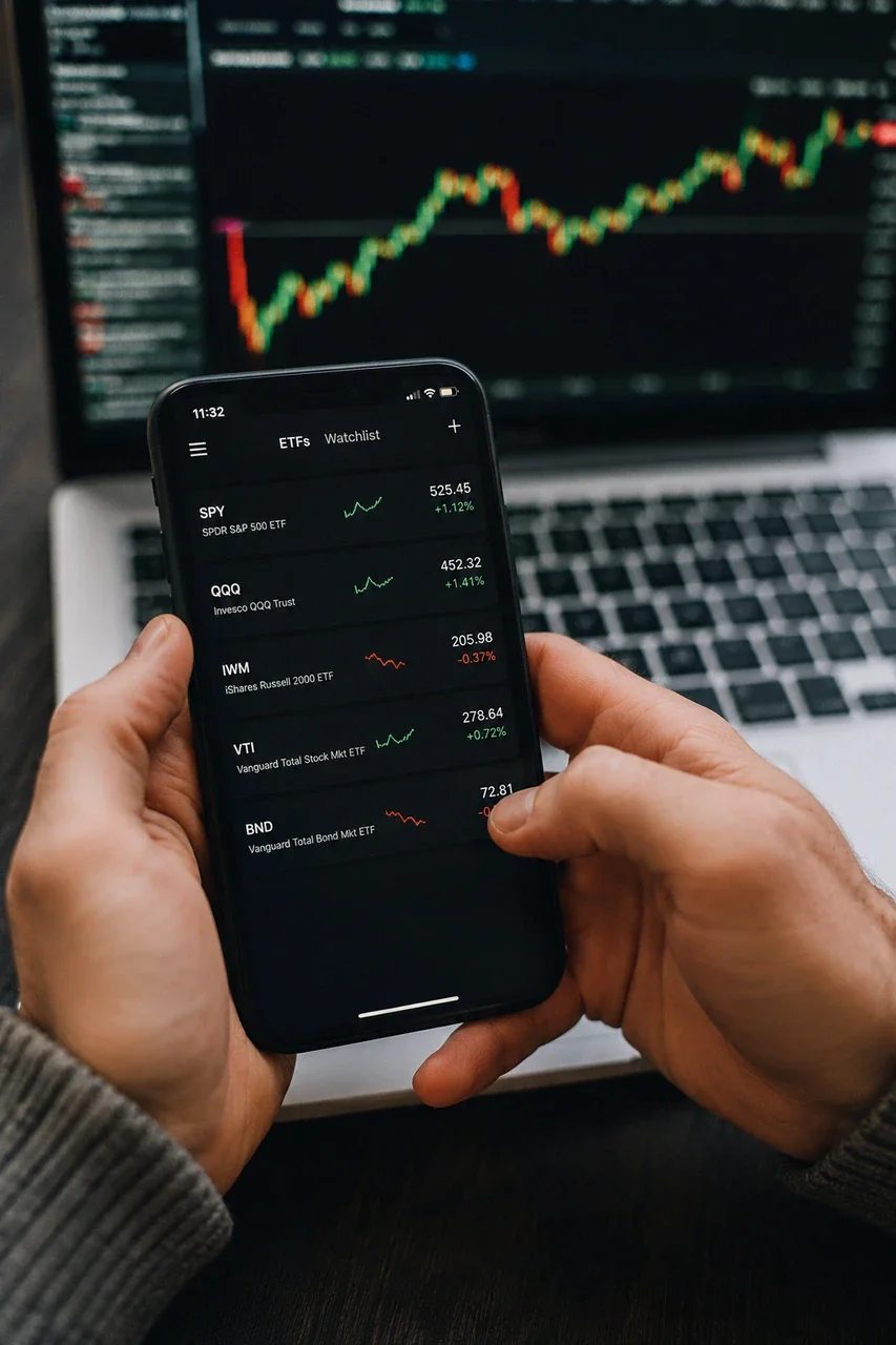 Investor reviewing fund documents and investment costs