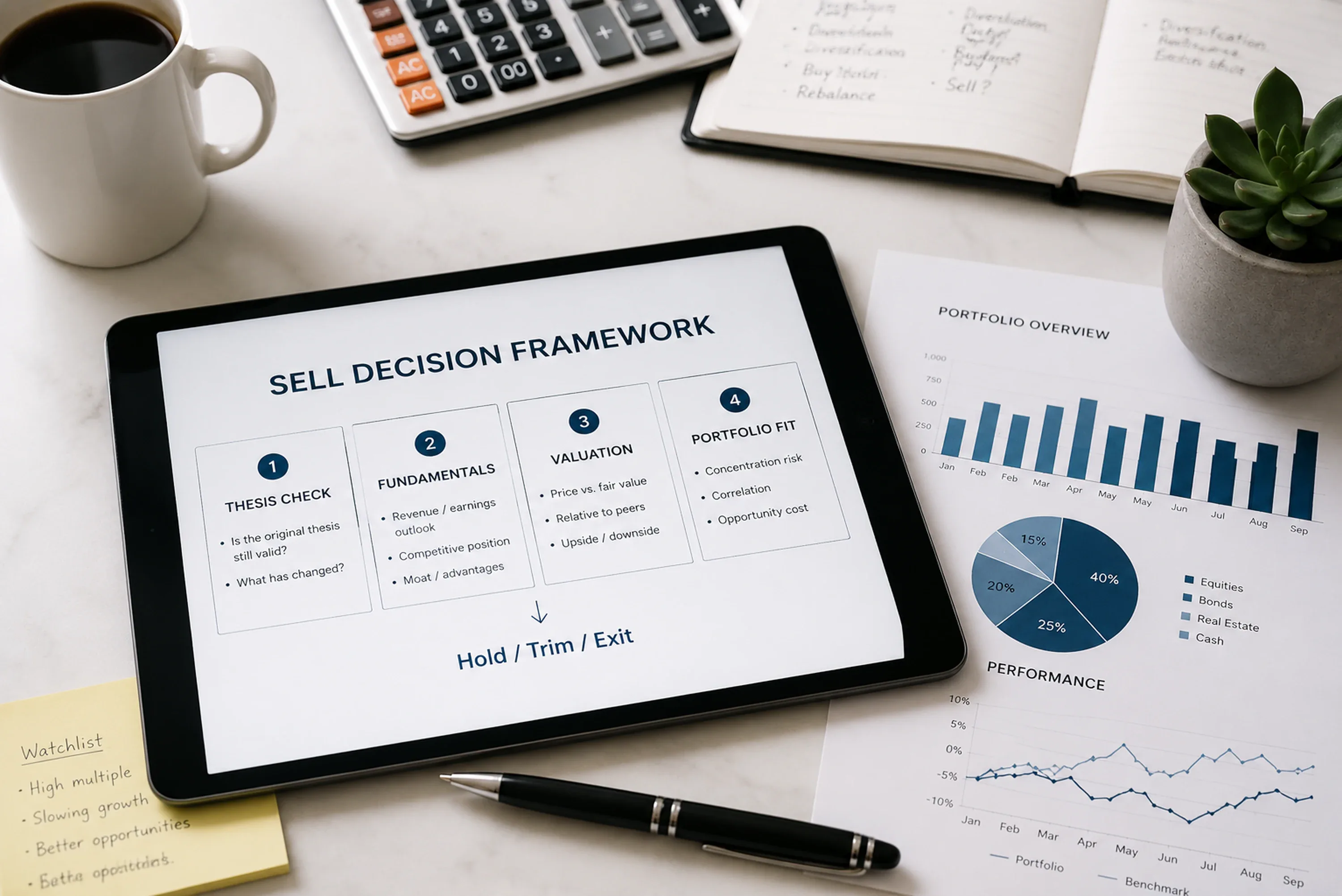 Learning illustration for Sell-decision framework