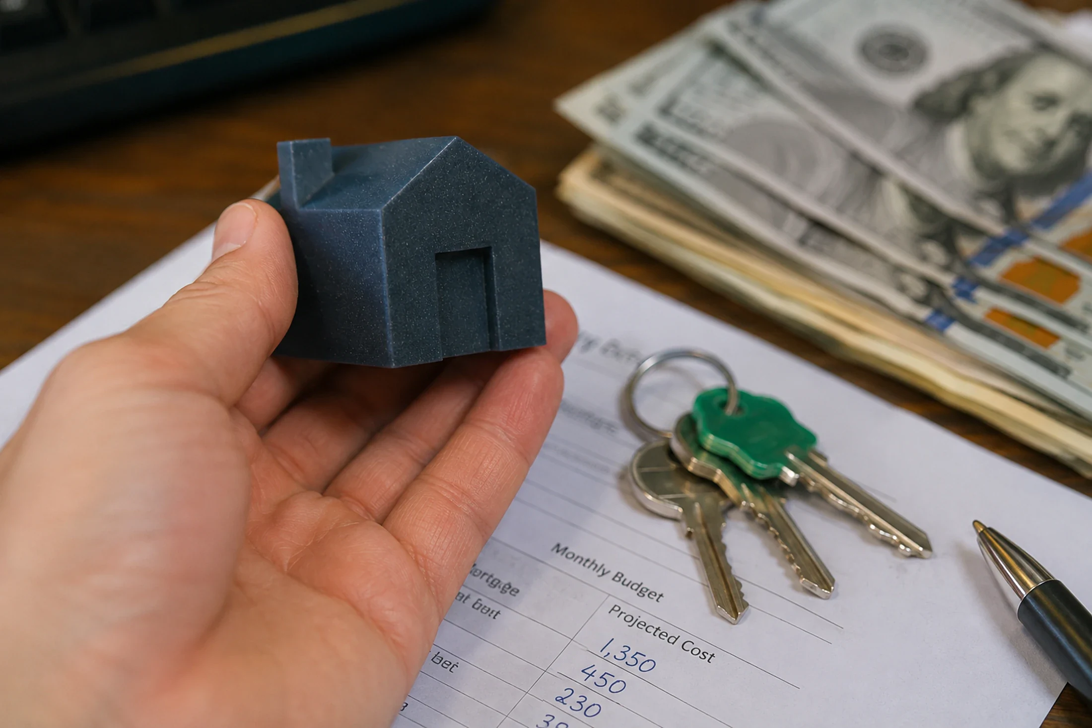 Illustration of a home purchase decision and real-estate planning