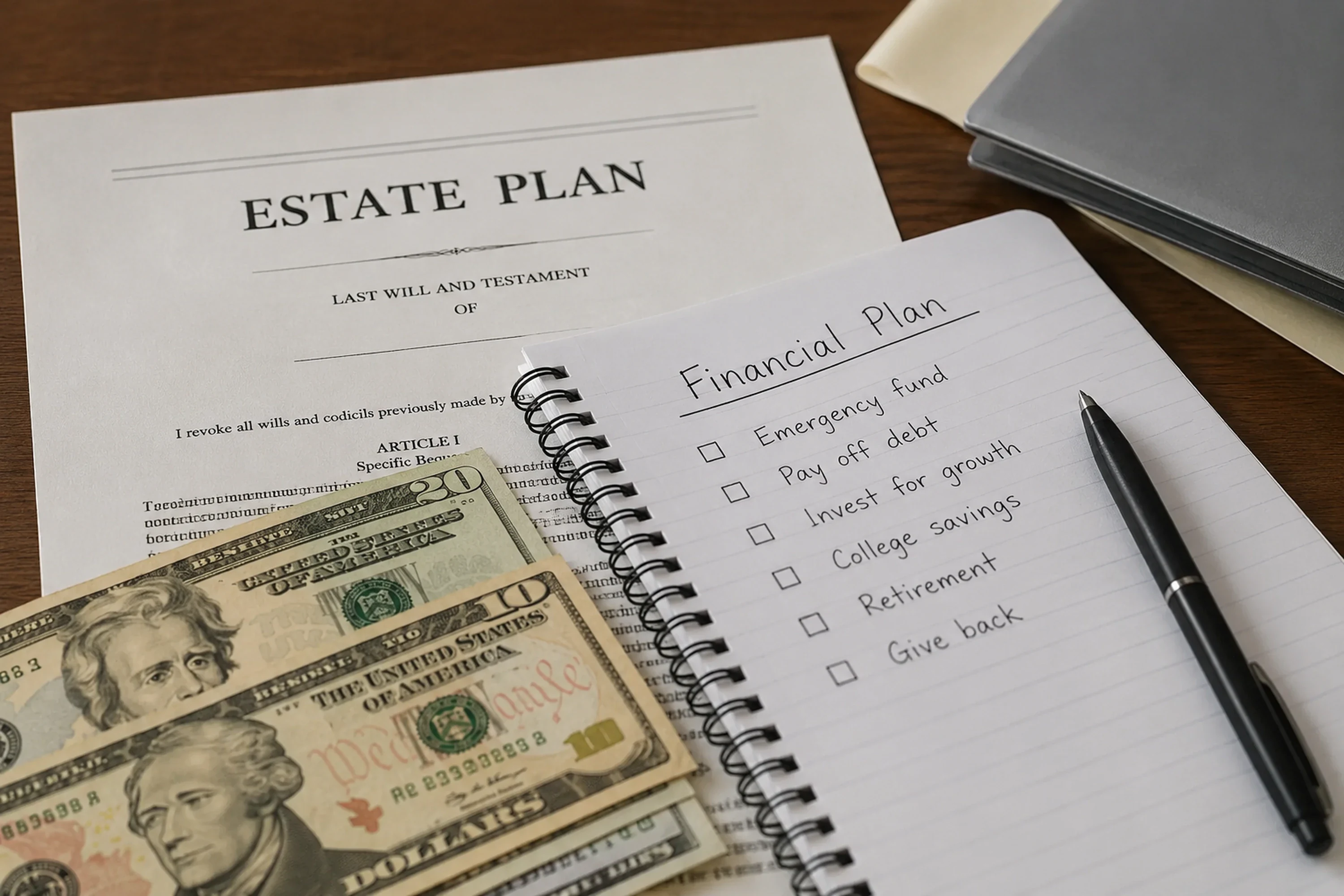 Editorial illustration for Inheritance or windfall: slow the decision before increasing risk